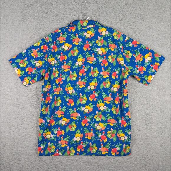 SNAPPLE Hawaiian Shirt Men's XL Multicolored Tropical Fruit AOP Casual Fun Party - Picture 9 of 9